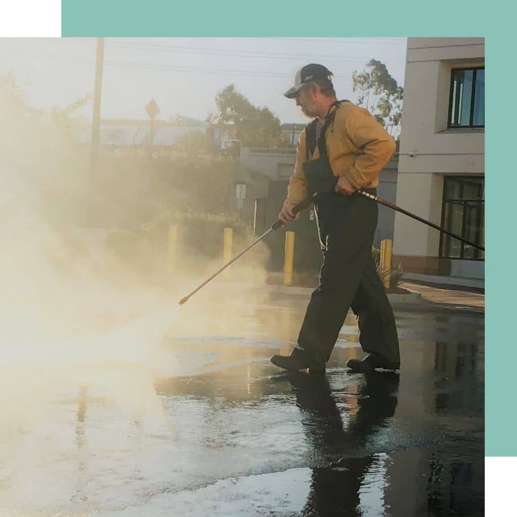 Our pressure washing team